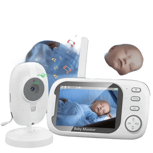 Video Baby Monitor with Two-Way Audio and Temperature Display US Plug - GiFTiFY