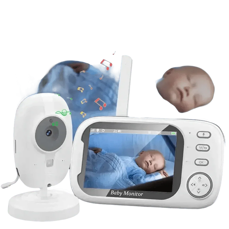 Video Baby Monitor with Two-Way Audio and Temperature Display US Plug - GiFTiFY