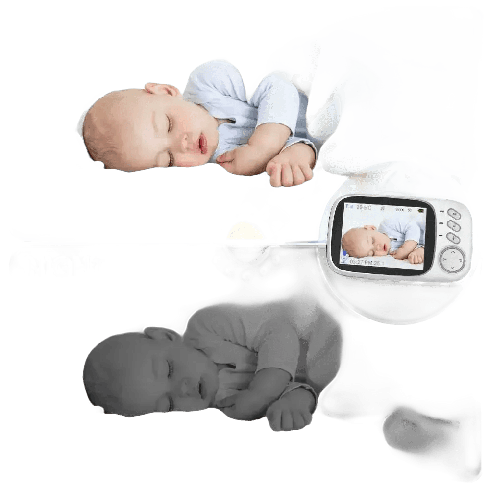 Video Baby Monitor with Two-Way Audio and Temperature Display US Plug - GiFTiFY