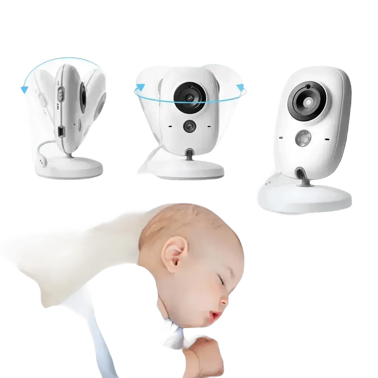 Video Baby Monitor with Two-Way Audio and Temperature Display US Plug - GiFTiFY