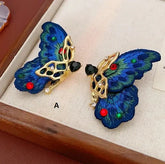 French Style Exaggerated Big Eyes Long Earrings Fashion Pearl Water Droplets Earring - GiFTiFY