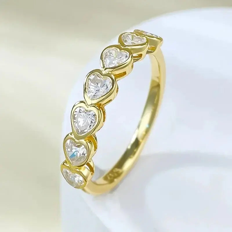 Radiant Cut Lab Moissanite Diamond Ring 100% Real 925 Rings by Dropshee