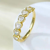 Radiant Cut Lab Moissanite Diamond Ring 100% Real 925 - GiFTiFY