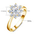 14K Gold Moissanite Flower Ring - GiFTiFY