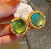 French Style Exaggerated Big Eyes Long Earrings Fashion Pearl Water Droplets Earring - GiFTiFY