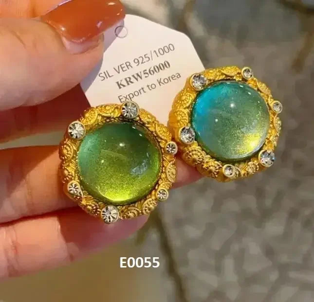 French Style Exaggerated Big Eyes Long Earrings Fashion Pearl Water Droplets Earring - GiFTiFY