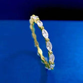 Radiant Cut Lab Moissanite Diamond Ring 100% Real 925 - GiFTiFY