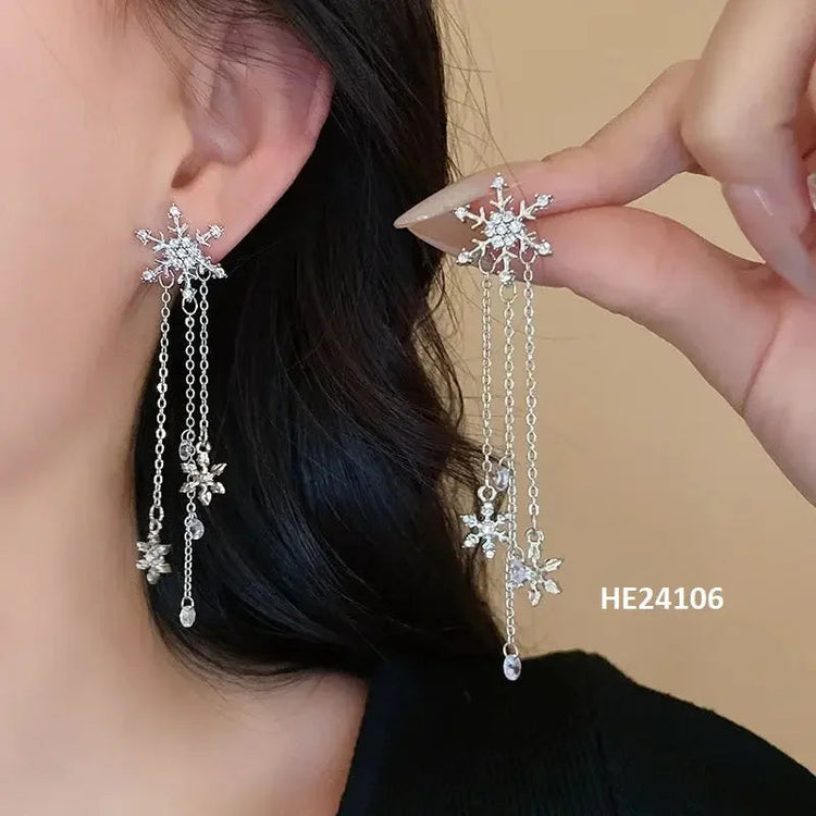 French Style Exaggerated Big Eyes Long Earrings Fashion Pearl Water Droplets Earring - GiFTiFY