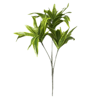 Variegated Dracaena Artificial Palm Tree in Textured Pot