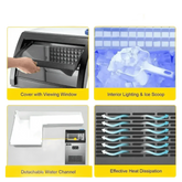 Vevor Commercial Ice Maker Stainless Steel Built-In - GiFTiFY