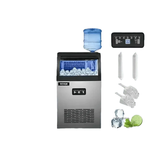 Vevor Commercial Ice Maker Stainless Steel Built-In - GiFTiFY
