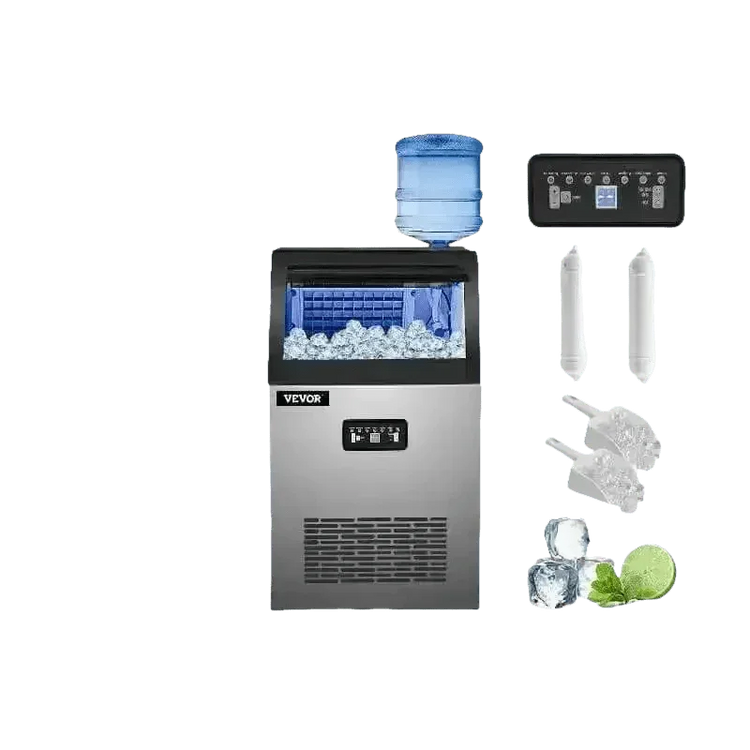 Vevor Commercial Ice Maker Stainless Steel Built-In - GiFTiFY