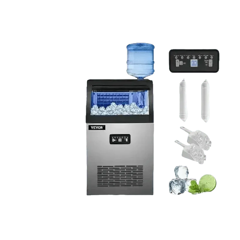 Vevor Commercial Ice Maker Stainless Steel Built-In Ice Makers by VEVOR Electric Appliance Store