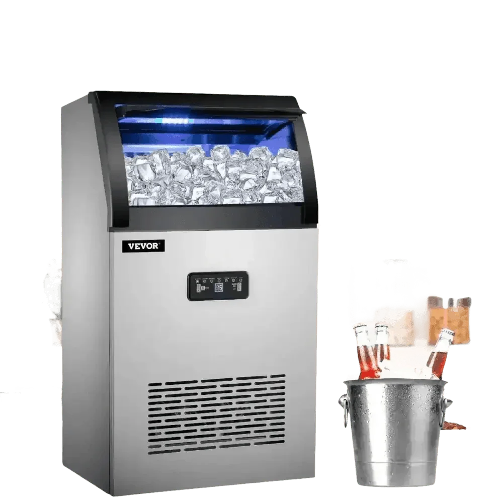 Vevor Commercial Ice Maker Stainless Steel Built-In Ice Makers by VEVOR Electric Appliance Store