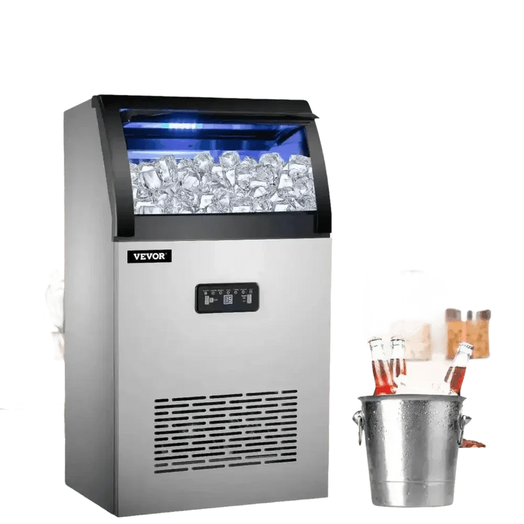 Vevor Commercial Ice Maker Stainless Steel Built-In - GiFTiFY