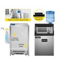 Vevor Commercial Ice Maker Stainless Steel Built-In