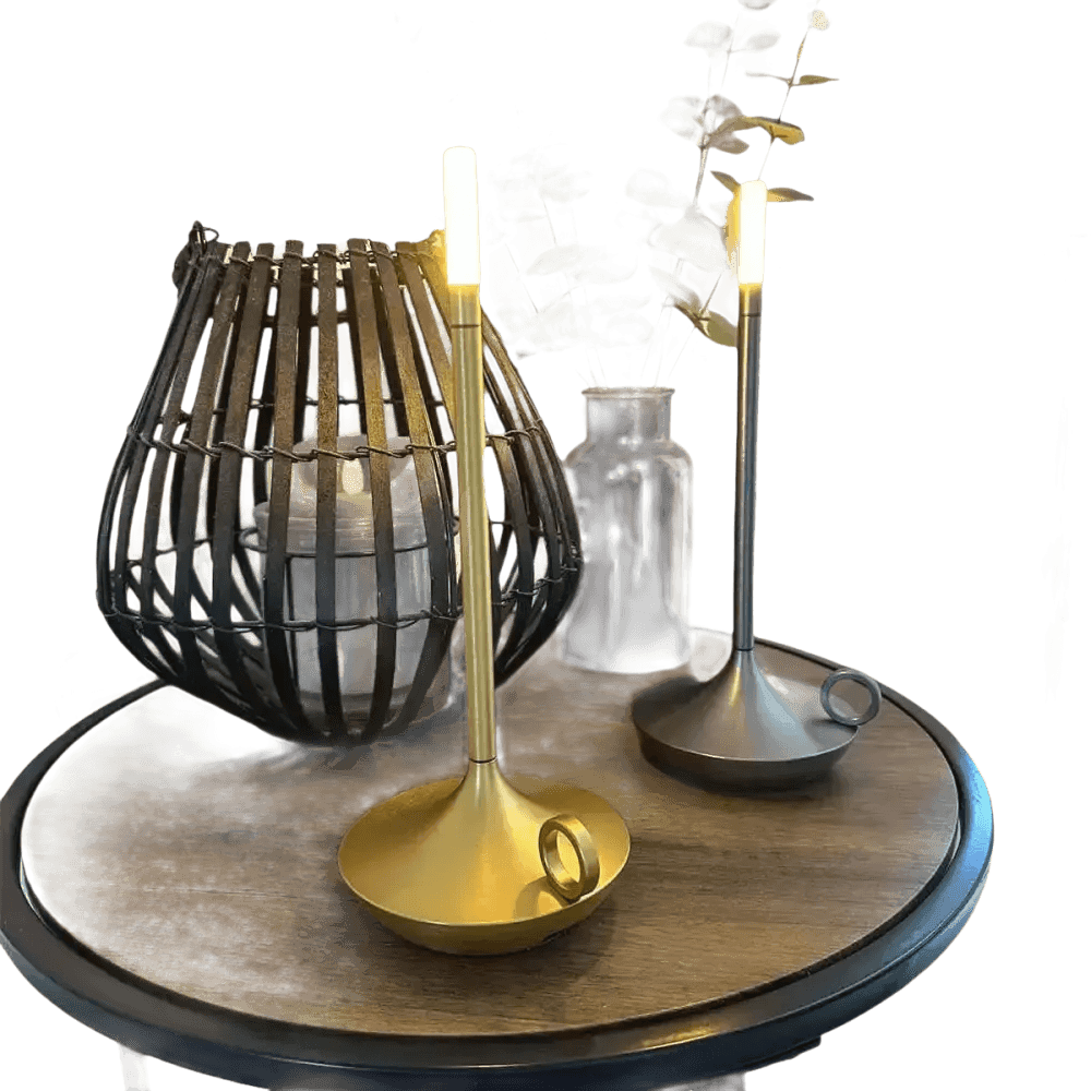 Vintage Aluminum Candle Lamp - GiFTiFY