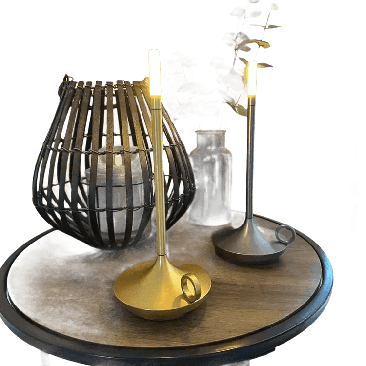 Vintage Aluminum Candle Lamp - GiFTiFY