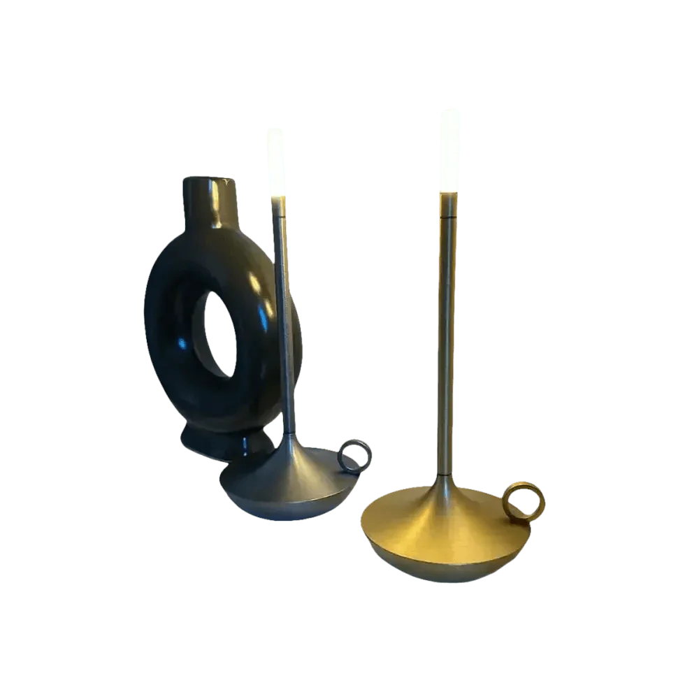 Vintage Aluminum Candle Lamp - GiFTiFY