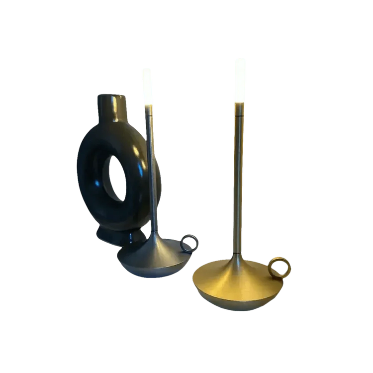 Vintage Aluminum Candle Lamp - GiFTiFY