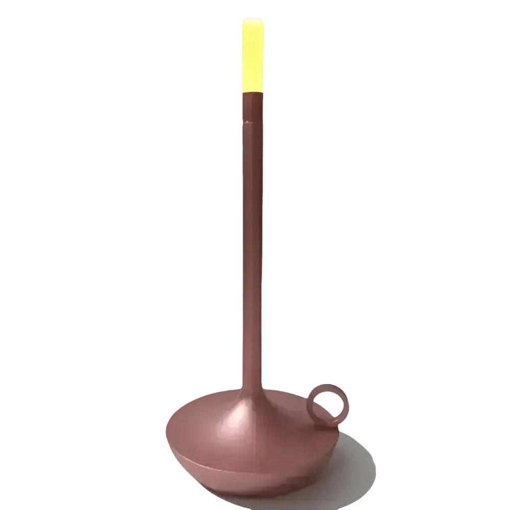 Vintage Aluminum Candle Lamp - GiFTiFY