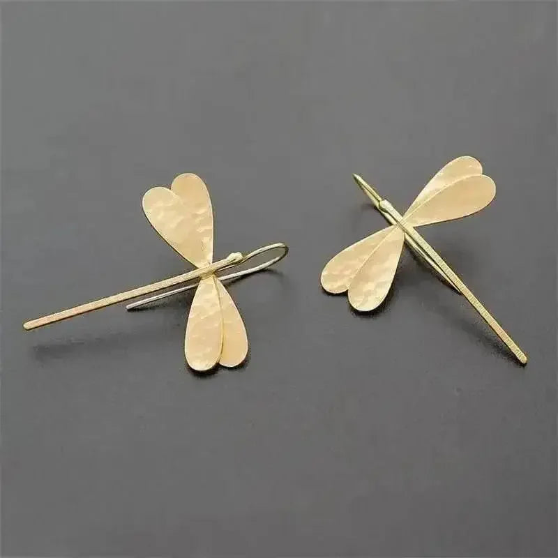 Vintage Egyptian Inspired Designs Sacred Wings Scarab Large Hoops Earrings Gypsy Tribal Women Gold Color Earrings Party Gift - GiFTiFY