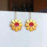 Vintage Egyptian Inspired Designs Sacred Wings Scarab Large Hoops Earrings Gypsy Tribal Women Gold Color Earrings Party Gift - GiFTiFY