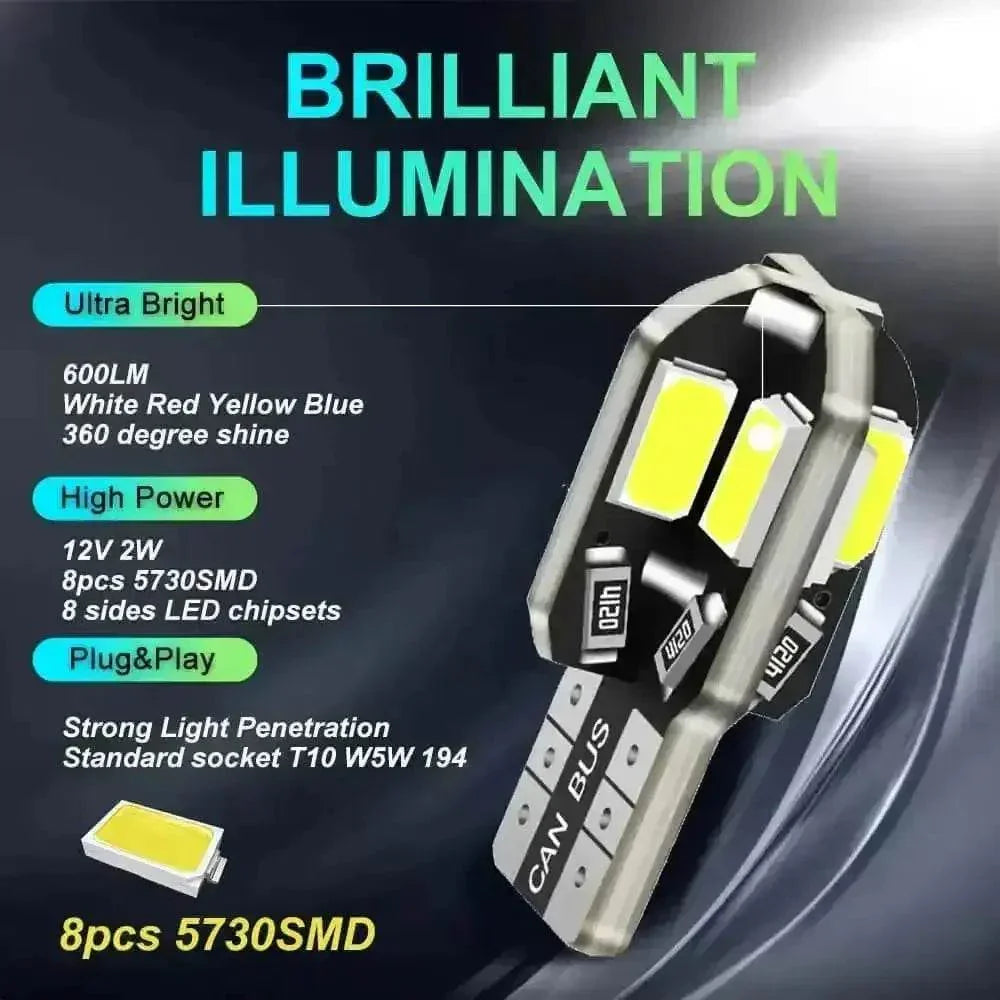W5W T10 LED Bulbs Canbus for Cars - GiFTiFY