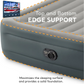 Experience Ultimate Comfort with the 64125ED Dura-Beam Essential Rest Queen Air Mattress – Built-In Electric Pump & 600Lb Capacity for Indoor & Outdoor Adventure