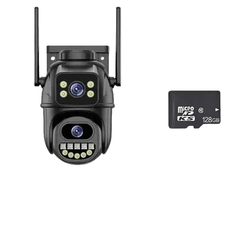 Waterproof WiFi Security Camera 3lens 12MP add 64G - GiFTiFY