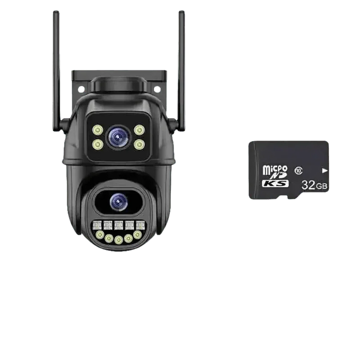 Waterproof WiFi Security Camera 3lens 12MP add 64G - GiFTiFY