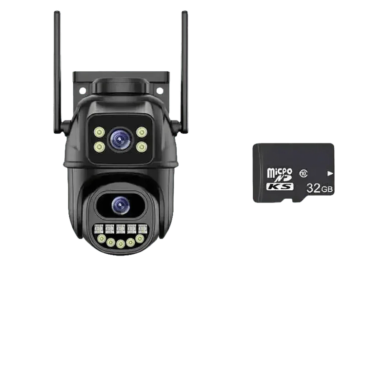 Waterproof WiFi Security Camera 3lens 12MP add 64G - GiFTiFY