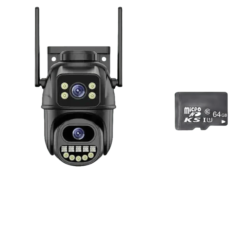 Waterproof WiFi Security Camera 3lens 12MP add 64G - GiFTiFY