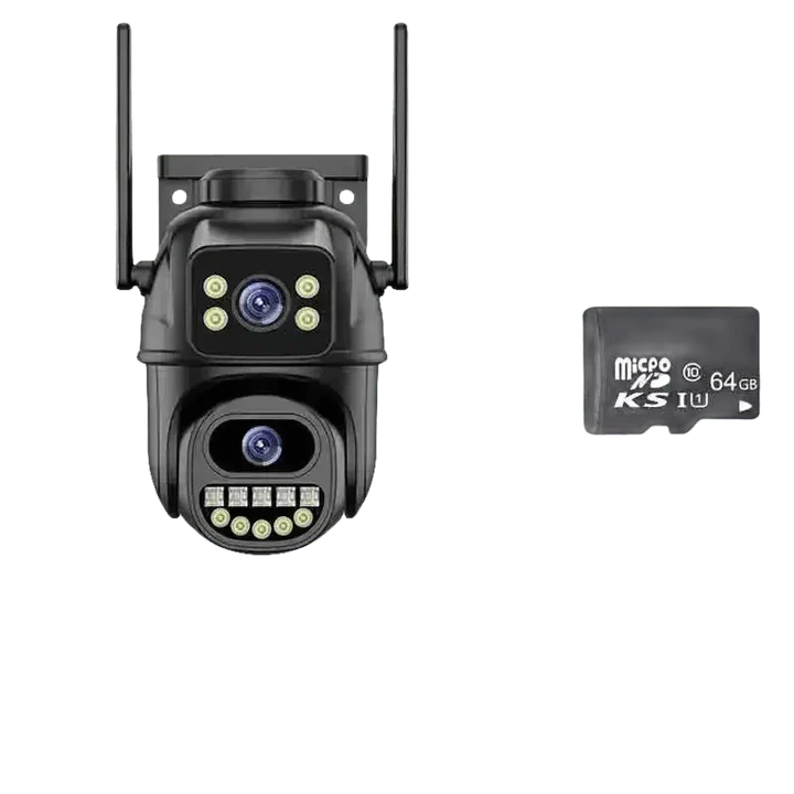 Waterproof WiFi Security Camera 3lens 12MP add 64G - GiFTiFY