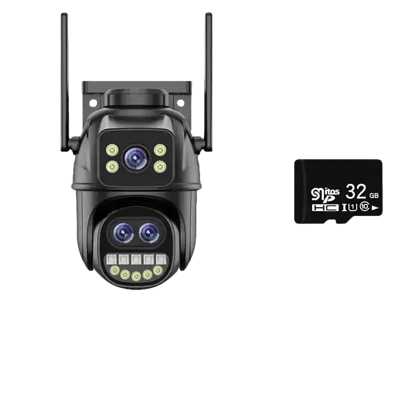 Waterproof WiFi Security Camera 3lens 12MP add 64G - GiFTiFY