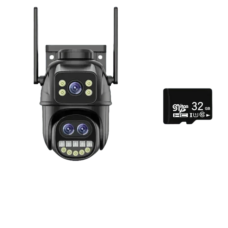 Waterproof WiFi Security Camera 3lens 12MP add 64G - GiFTiFY
