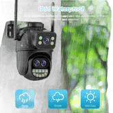 Waterproof WiFi Security Camera 3lens 12MP add 64G - GiFTiFY