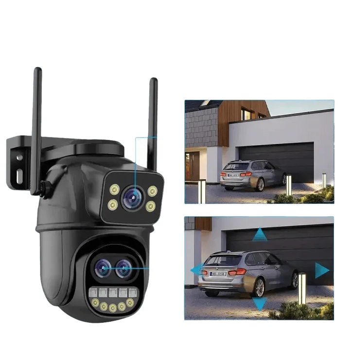 Waterproof WiFi Security Camera 3lens 12MP add 64G - GiFTiFY