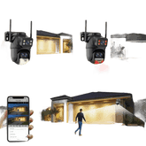 Waterproof WiFi Security Camera 3lens 12MP add 64G - GiFTiFY