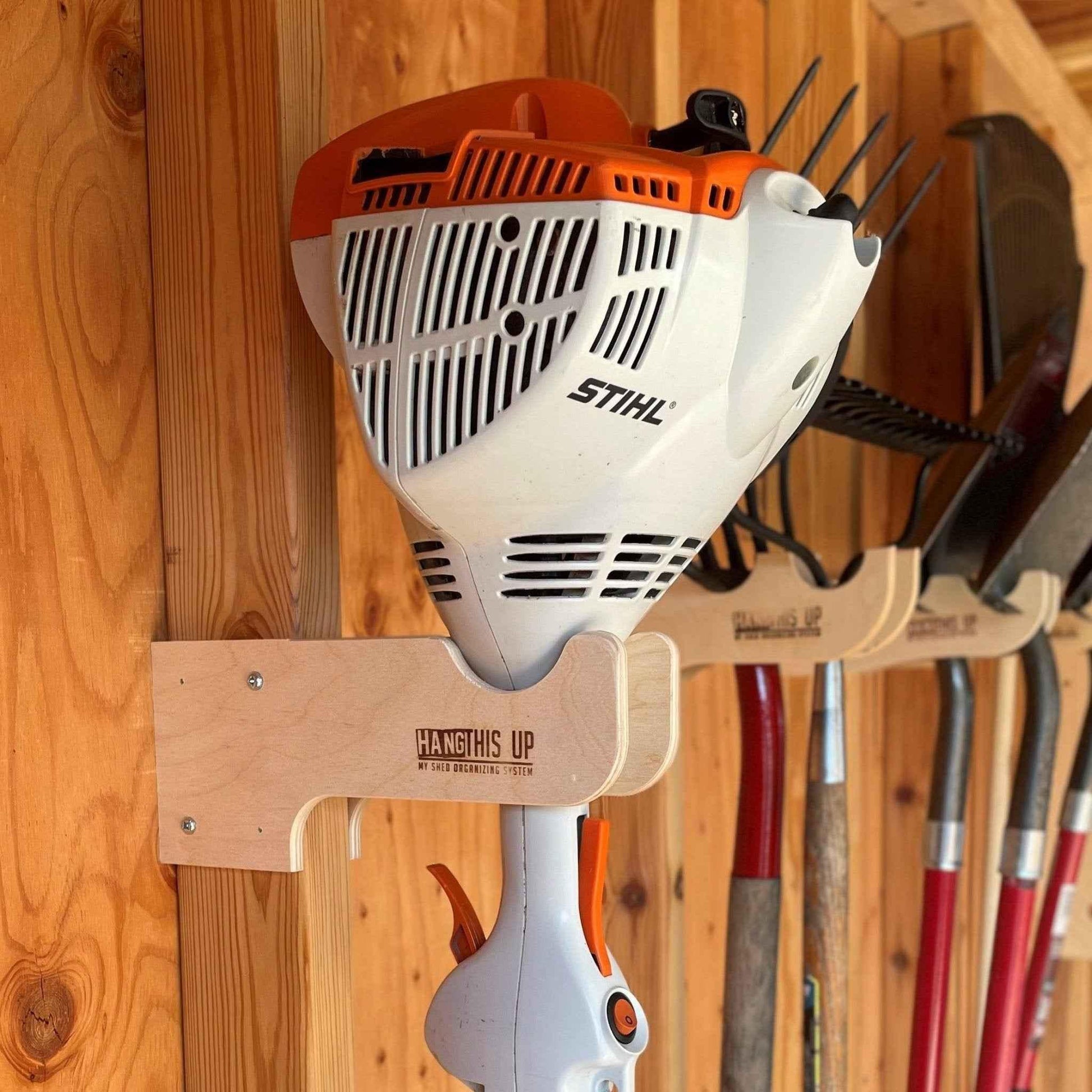Weed Whacker Organizer – Shed Tool Rack for Yard Storage