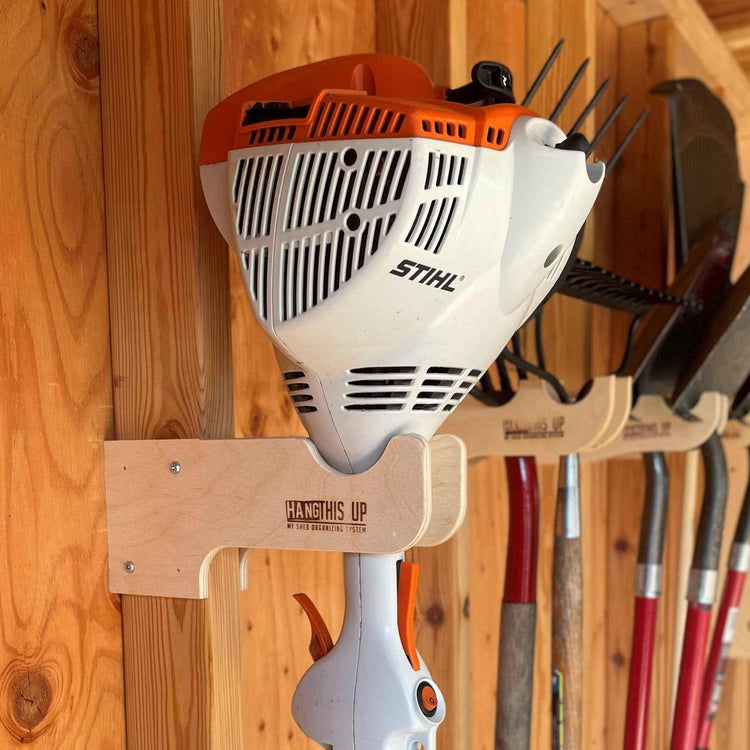 Weed Whacker Organizer – Shed Tool Rack for Yard Storage - GiFTiFY