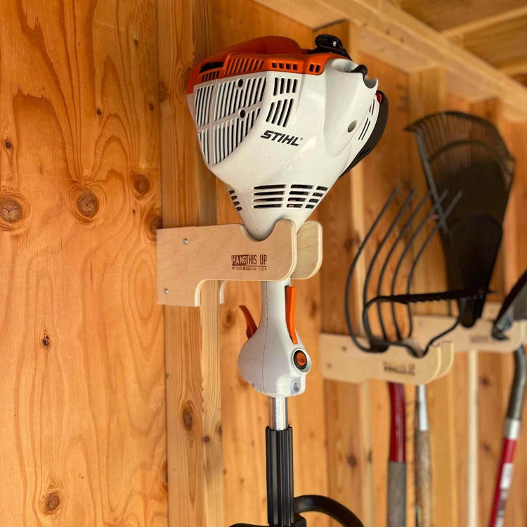 Weed Whacker Organizer – Shed Tool Rack for Yard Storage - GiFTiFY