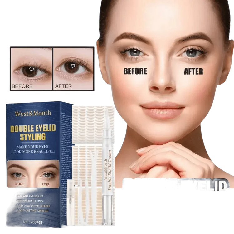 West&Month Double Eyelid Tape Natural Mesh Adhesive - GiFTiFY
