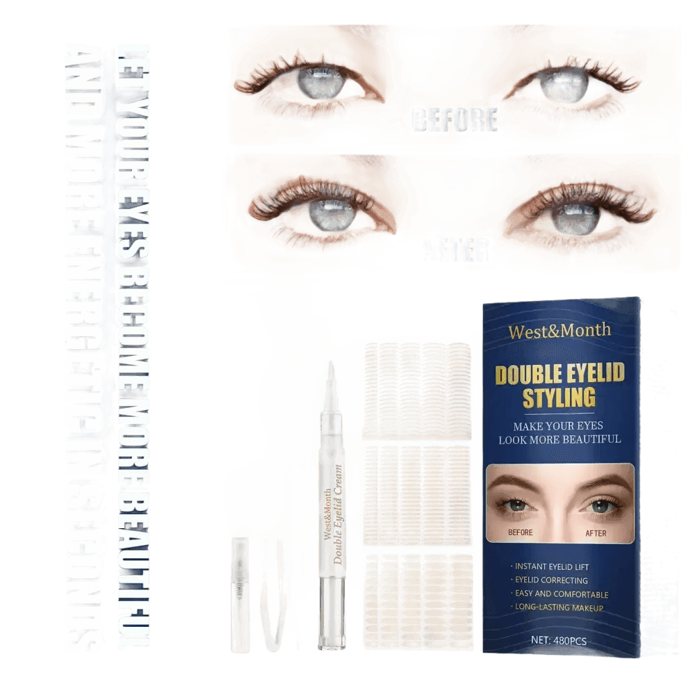 West&Month Double Eyelid Tape Natural Mesh Adhesive - GiFTiFY
