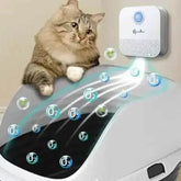 White Air Purifier with Blue Light Downypaws Litter Box - GiFTiFY