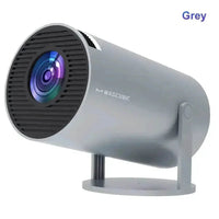 White Cylinder Portable Cinema Smart Projector