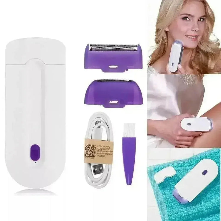 White Electric Ladies Body Epilator Induction Shaver - GiFTiFY