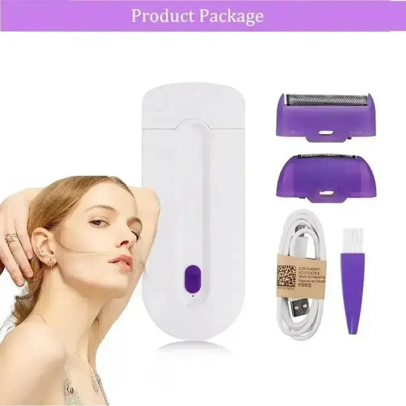 White Electric Ladies Body Epilator Induction Shaver Hair Remover Tool by DSERS