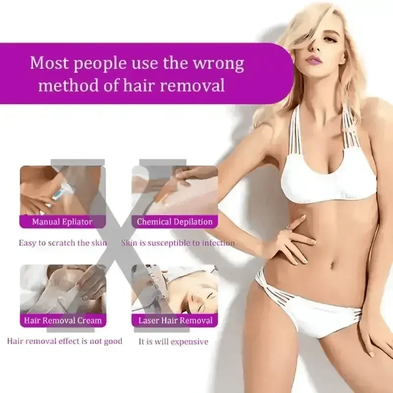 White Electric Ladies Body Epilator Induction Shaver Hair Remover Tool by DSERS
