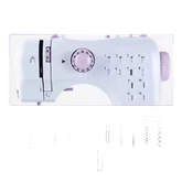 White and Lavender Electric Sewing Machine Metal Thread Cutting - GiFTiFY